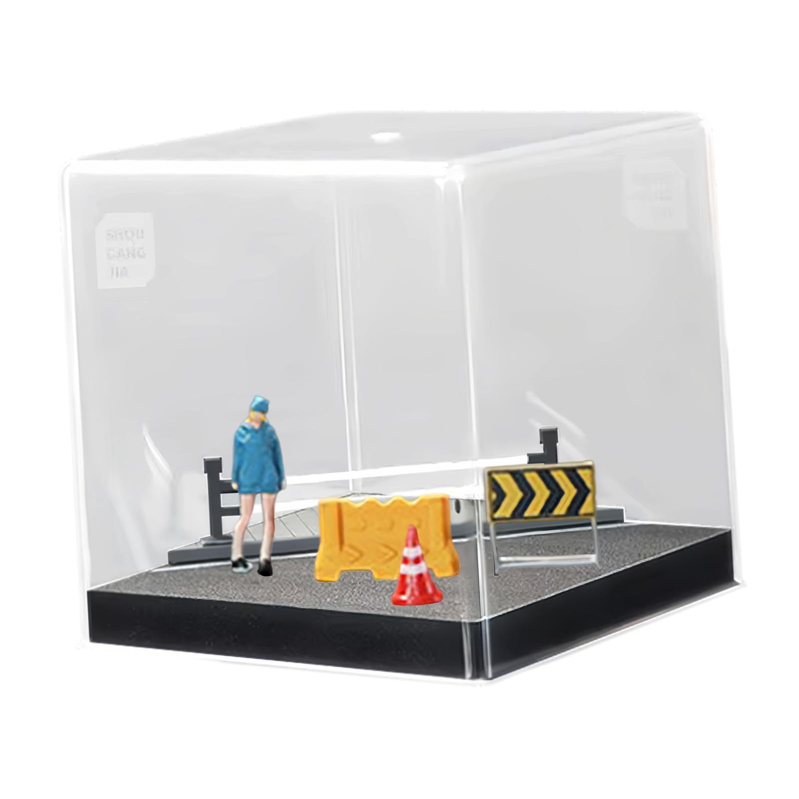 1:64 Scale Miniature Figure Road Street Scene Props for Dollhouse Decoration Blue Figure | Toys & Hobbies