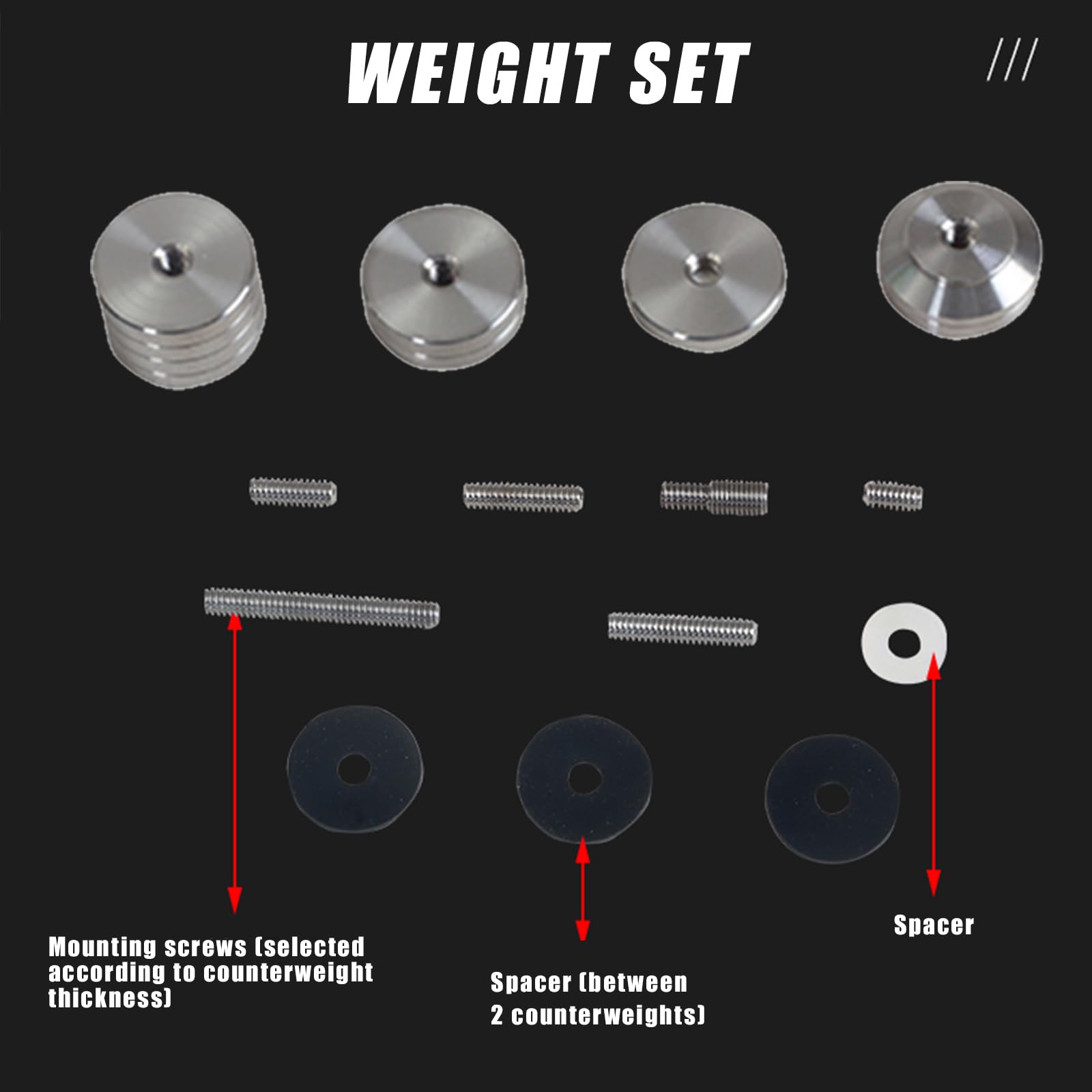 Snapklik.com : Archery Bow Stabilizer Weights - Detachable Archery ...