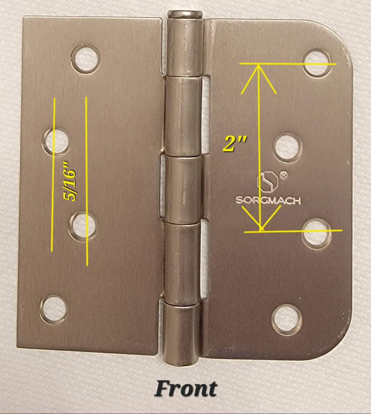 3.5" Door Hinges, 5/8" Radius photo review