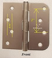 3.5" Door Hinges, 5/8" Radius photo review
