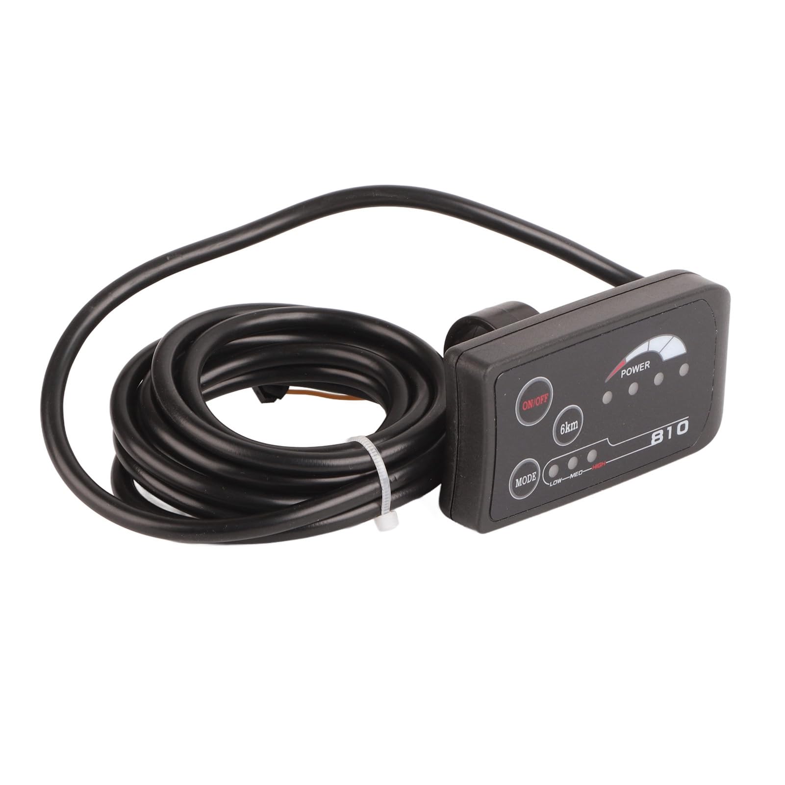 Wyświetlacz LED do roweru elektrycznego 810 z 5-przewodowym kablem, panel sterowania, rower elektryczny, wyświetlacz LED 810, z 5-przewodowym kablem, panel sterowania