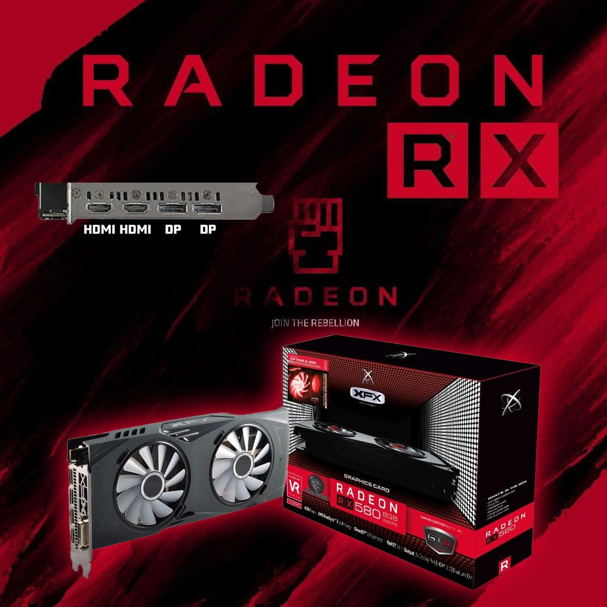 GMR AMD Ryzen 5 2600X, AMD Radeon RX 580 8 GB, 16 GB de RAM, 1000 GB SSD, A320 placa base - Potente PC Gaming para jugadores con Windows 11 Pro y fuente de alimentación de 500 W