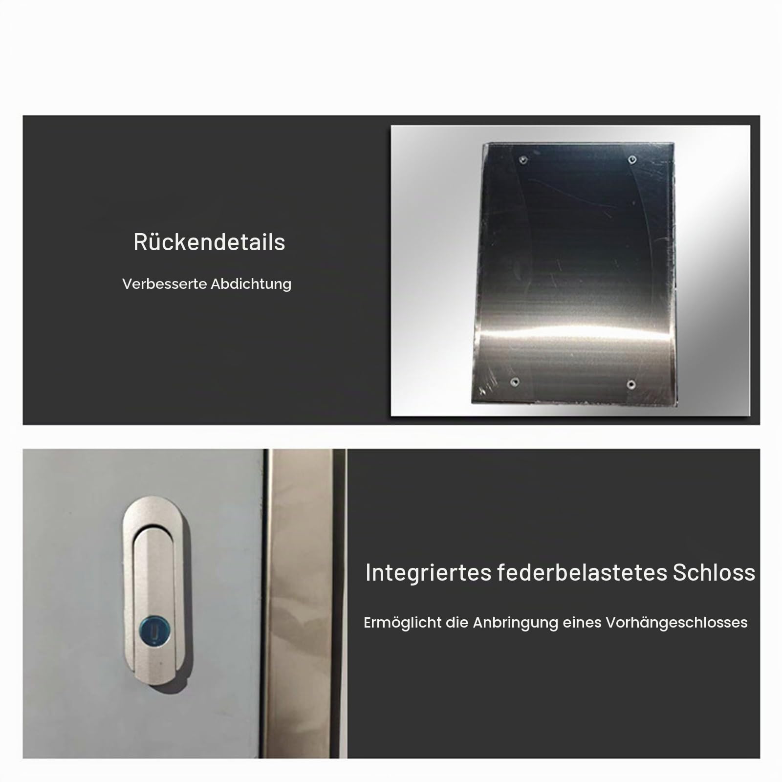 Unterputz Edelstahl-Schaltschrank, Bündig Montiertes Gehäuse mit Lasergeschnittener Schweißkonstruktion, für Gewerbliche und Private Innenbereiche(40x30x16cm/15.7x11.8x6.3in)