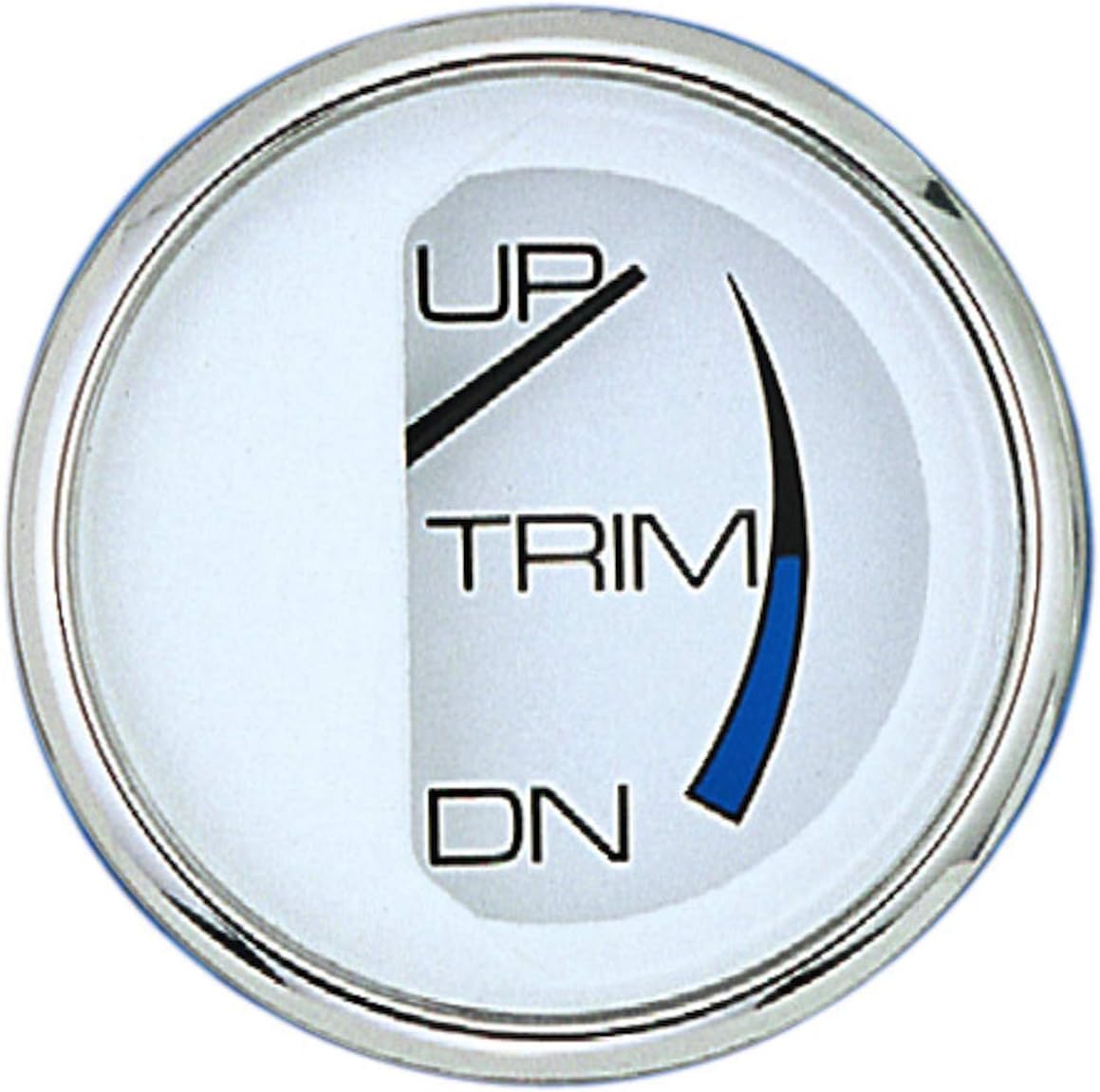 Faria Chesapeake White Stainless Steel Gauges - Ches WHTE SS MERC Trim - Trim Gauge (Mercury/Mariner/Mercruiser/Volvo DP/Yamaha-2001 & Newer) (13807)