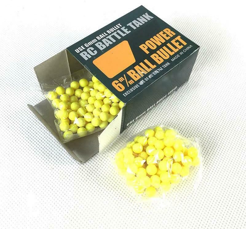 TOUCAN RC HOBBY Henglong Tank BB Pellet 200-Round 6mm Yellow BB Pack |Suitable for 1:16 Tank