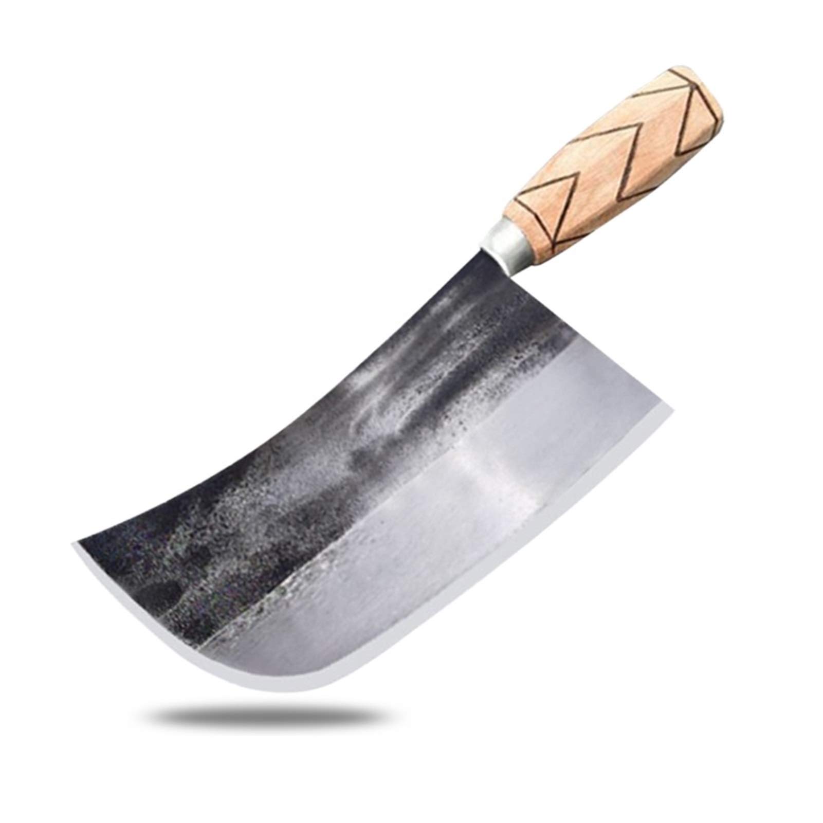 8inch forgiato acciaio fatto a mano in acciaio ad alto tagliere di carbonio Butcher Bone Bone Meat Chickin Kitchen Tools Strumenti Chef Knife Boning Affettatura coltelli (Color : 1PC)