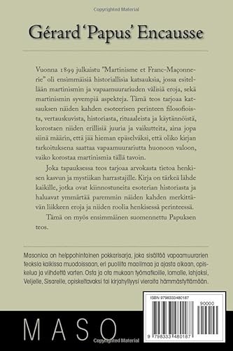 Martinismi ja Vapaamuurarius (Finnish Edition)