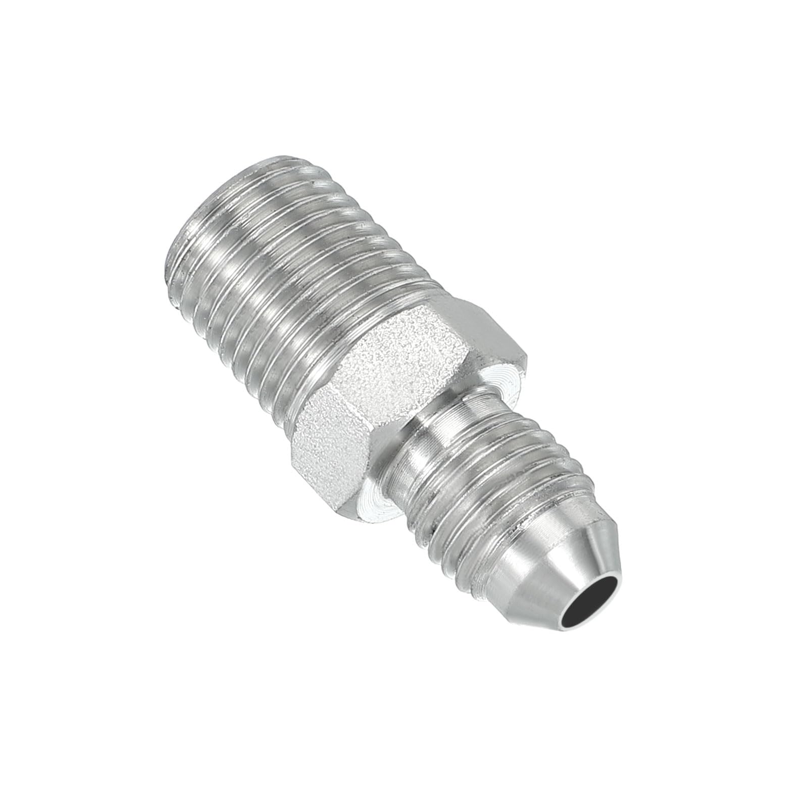 PATIKIL Adaptateur tuyau Connecteur 7/16" Mâle 37 ° Flare JIC x 1/4" Mâle R Raccord tuyauterie Restrictor d'alimentation en huile Connecteur hydraulique pour systèmes pipelines d'huile