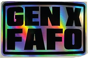 Gen X FAFO Holographic Decal Sticker: Turbo Diesel Truck 7.3 6.7 6.6...