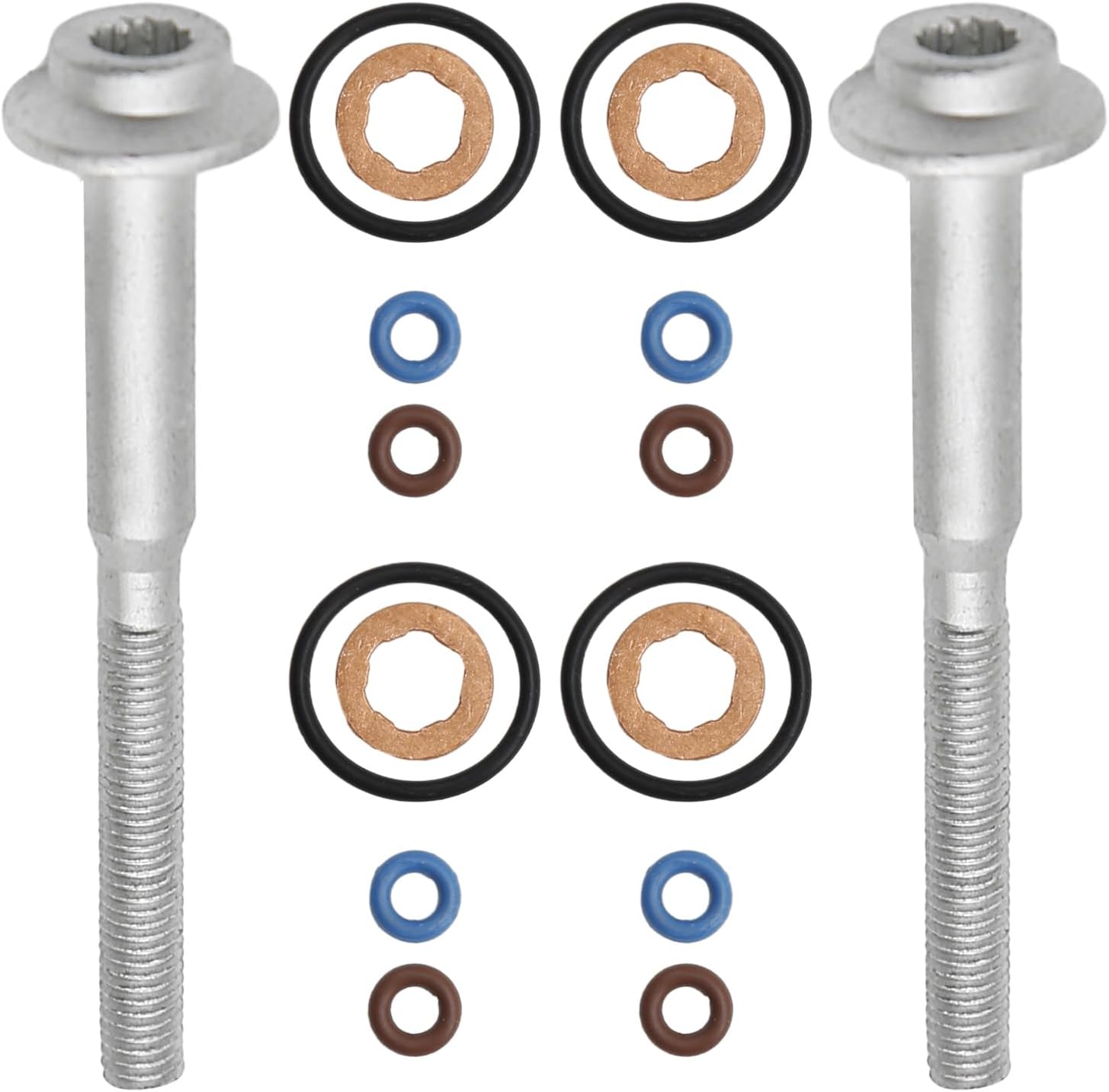 – Hoypeyfiy WHT000884 Injector Seal and Bolts Repair Seal Kit Replaces 03L130277B A2C59513554 A2C9626040080 883.670 883670