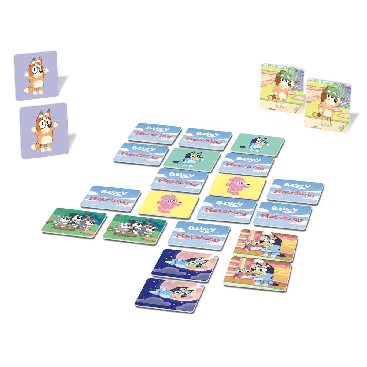 Wonder Forge Bluey Matching Game - Family & Toddler Games - Educational Toys - Memory & Brain Games for Kids Ages 3-5, Indoor Recess - Image 3