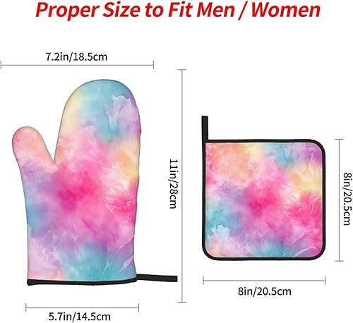 Miniatura 66 de Manoplas de horno y soportes para ollas, arte de mármol blanco y dorado, juego de 4 guantes de cocina resistentes al calor, antideslizantes