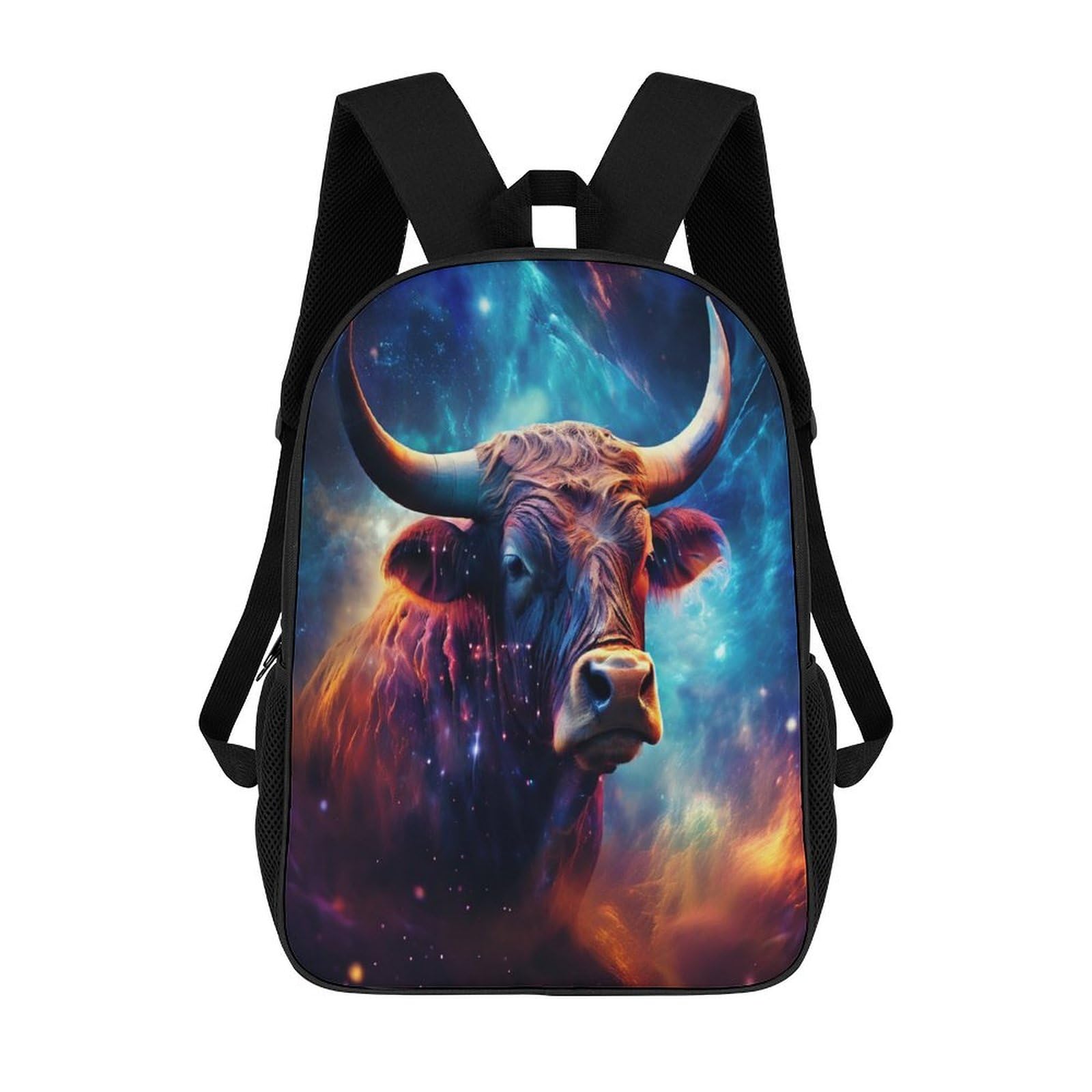 TNFHSOFT Kids School Backpack 3D Highland Cow School Bag Rucksack Sports Backpacks For Boys And Girls Fashion Knapsack for Teenage Girls Lightweight Rucksack 17inch