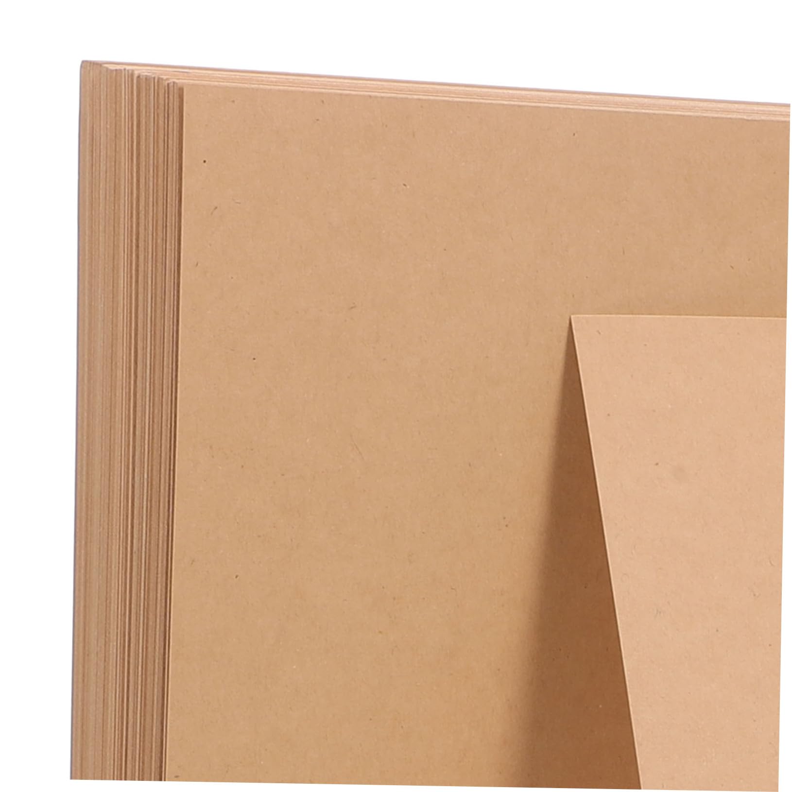 Uonlytech 100 Blatt Braunes Kraftpapier Kartonpapier 180g/m² Reißfest Unlinierte Karteikarten für Zeichnungen und Einladungskarten Bastelprojekte