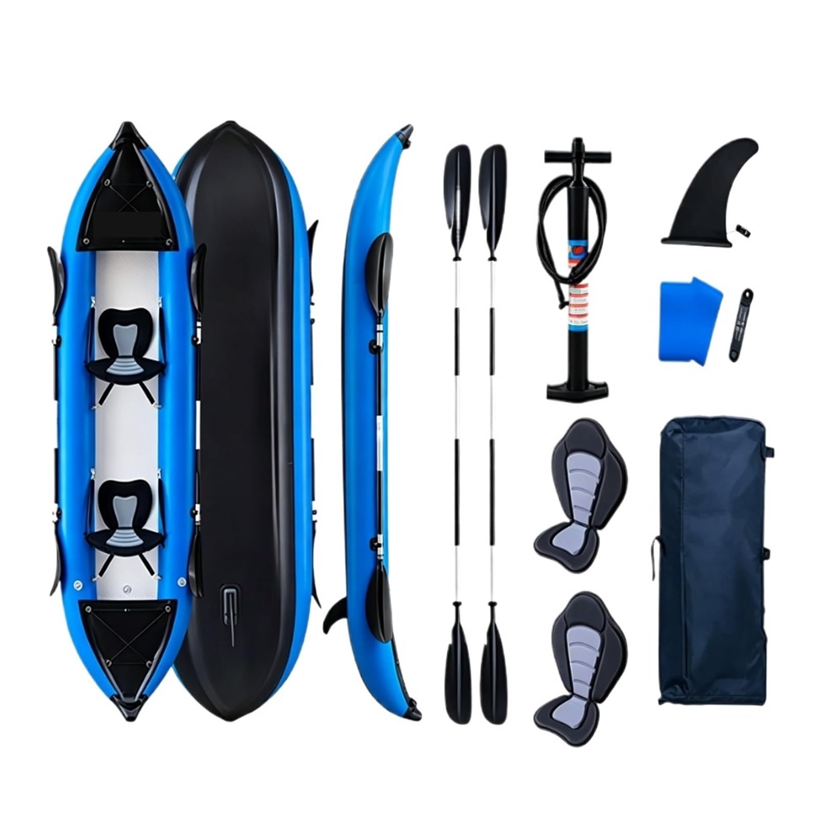 Gommone gonfiabile for canoa da pesca in kayak in PVC for 1-2 persone 3.0/3.7 M Barche singole/doppie for rafting Sport acquatici