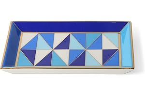 Jonathan Adler Sorrento Rectangle Trinket Tray, Blue