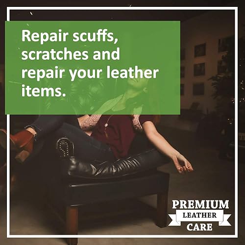 Miniatura 2 de Griffin Tinte para cuero, reparación de cuero y reparación de arañazos para zapatos, botas, muebles de cuero y más (2.5 onzas), Negro -