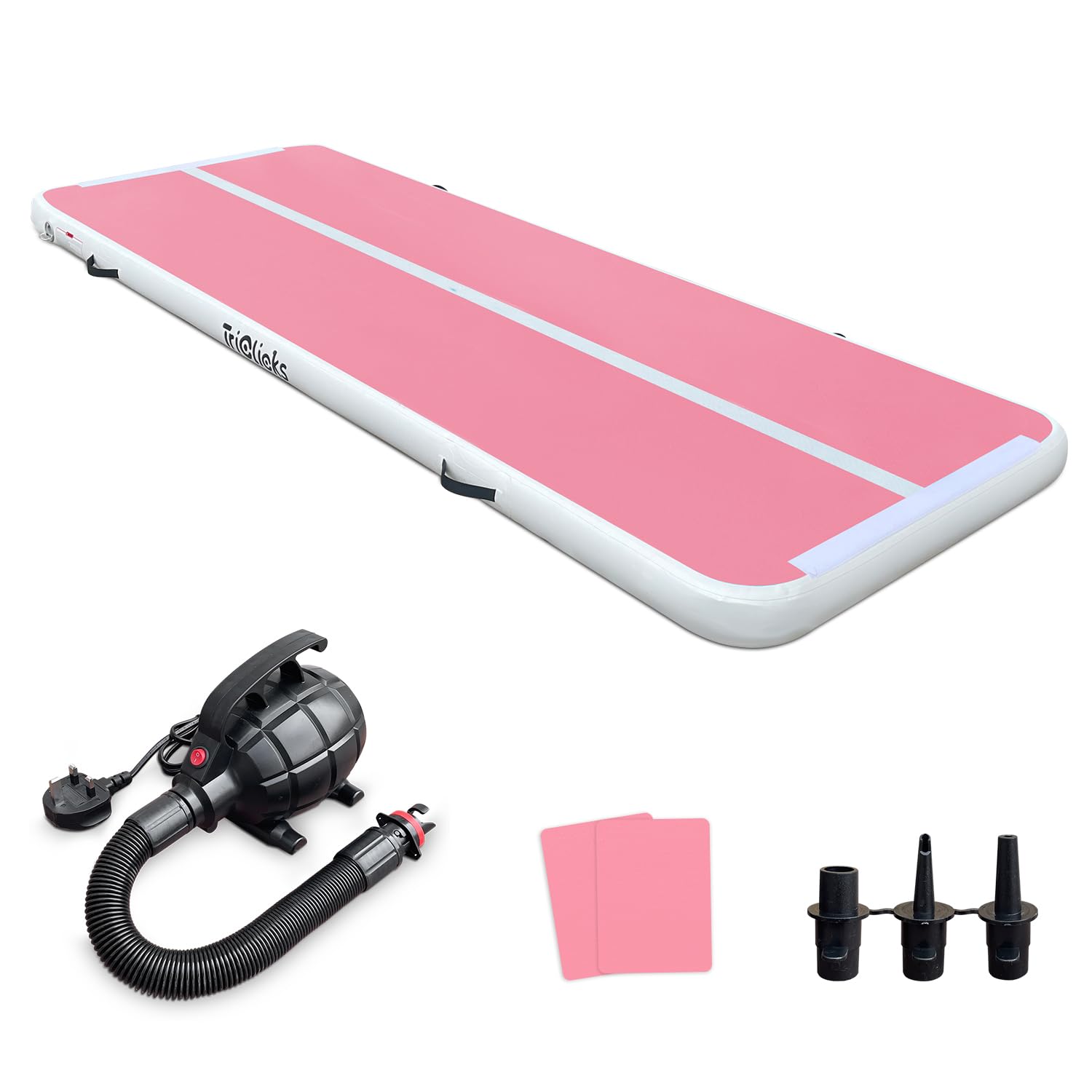 3M/4M Air Gymnastics Track Tumbling Mat Inflatable Gymnastics Mat with Electric Air Pump, Inflatable Tumble Track Gym Mat for Home Use/Training/Cheerleading/Yoga/Water Fun