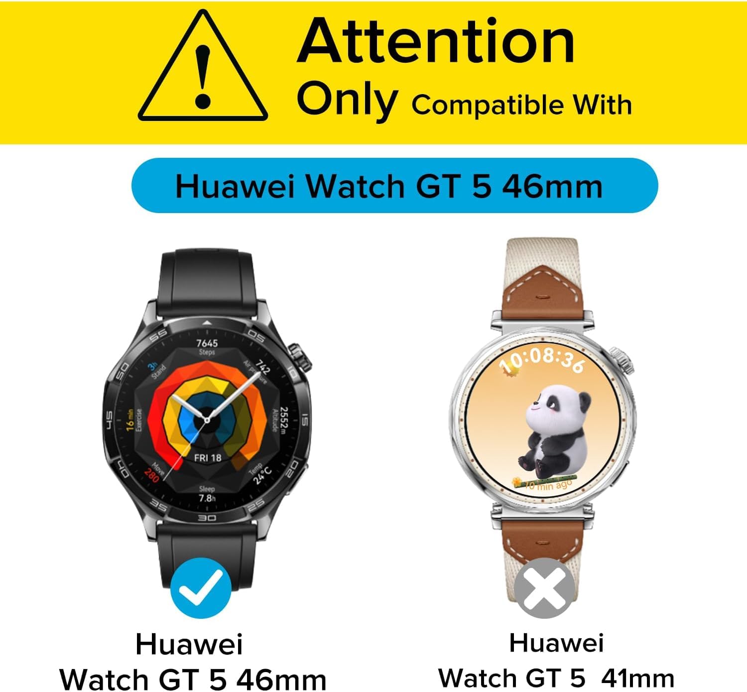 ivoler 3 sztuki etui z folią ochronną do Huawei Watch GT 5 46 mm, pełne pokrycie, odporne na uderzenia i zarysowania, ultracienkie, miękkie etui ochronne z termoplastycznego poliuretanu (TPU), 2