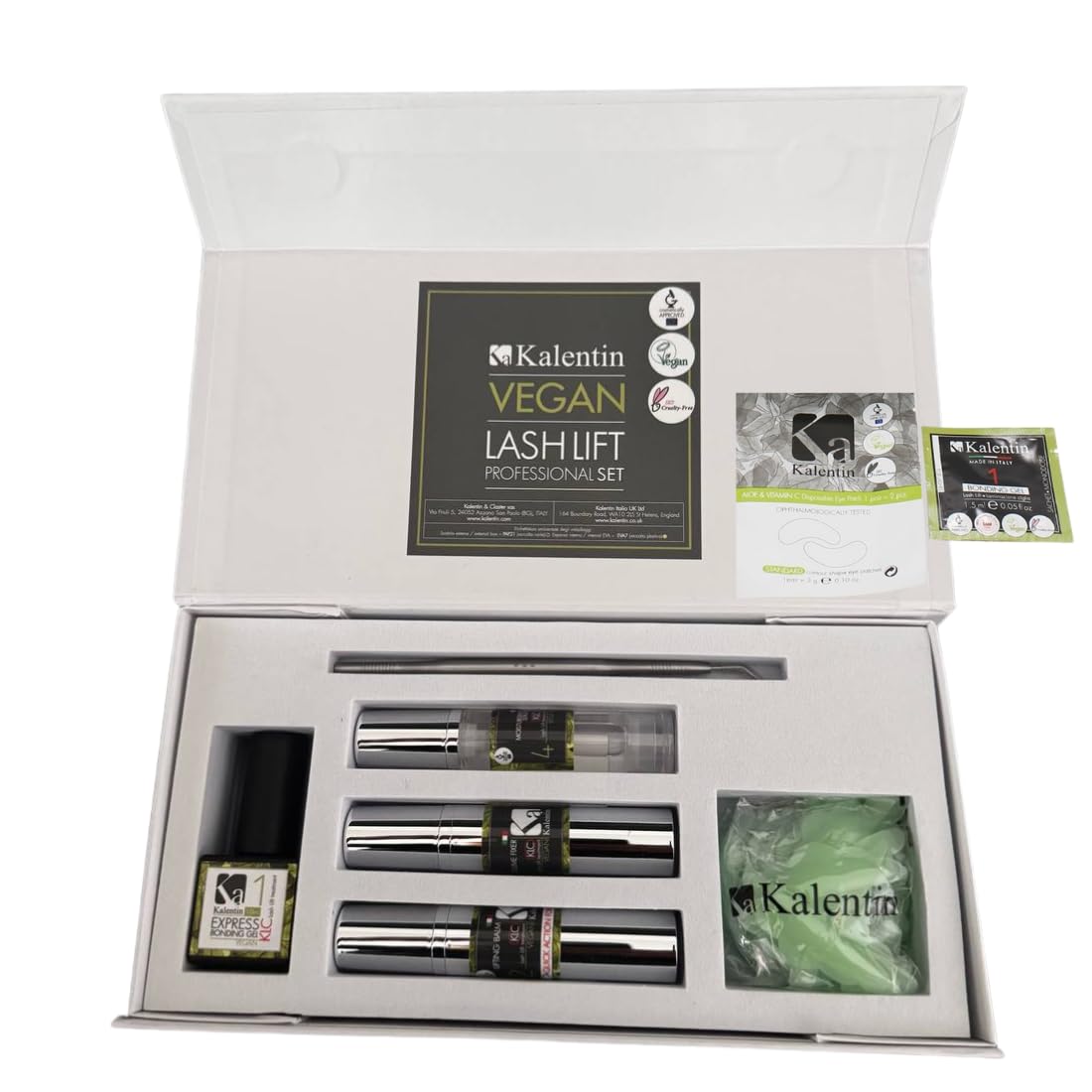 Kit Laminazione Ciglia Completo Vegano Kalentin