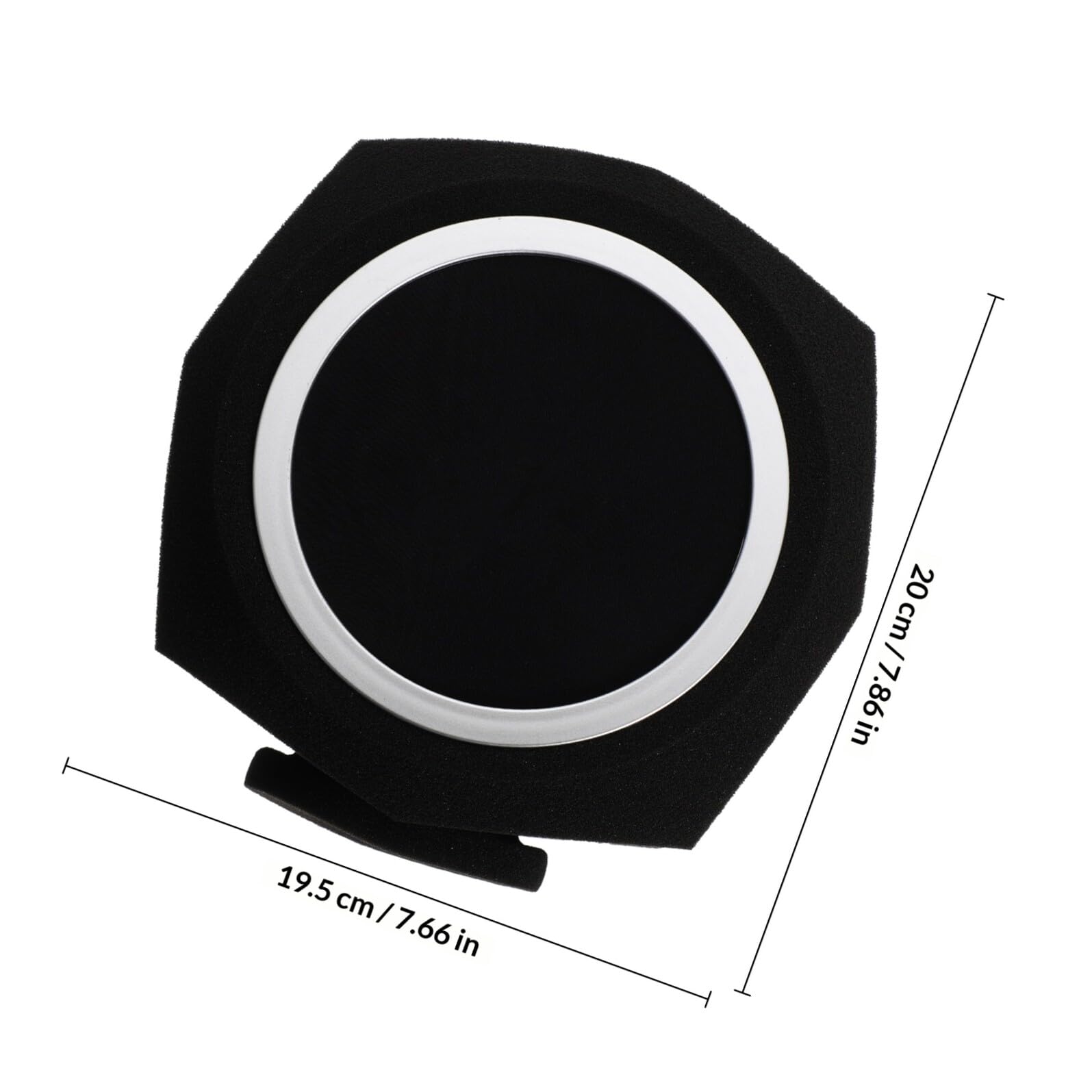 Cubierta de Esponja para Micrófono Negro que Filtra Ruido y Reduce Reflexión para Grabación Interior y Trípode Pequeño Ligera y Eficaz