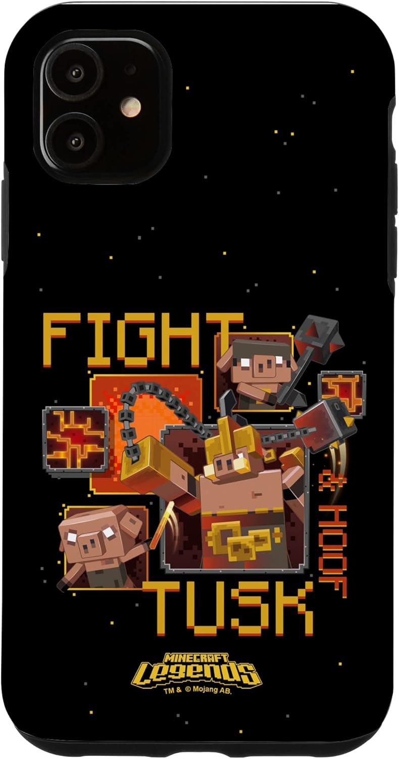 Minecraft Legends Fight Tusk & Hoof Piglins Poster Case for iPhone 12/12 Pro