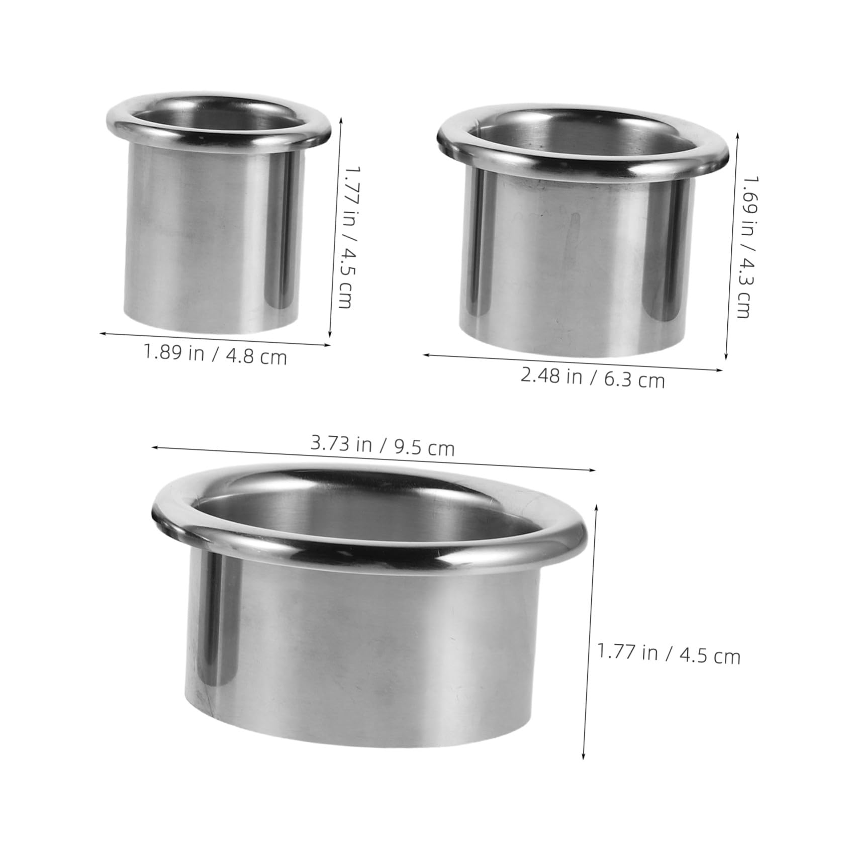 Healifty Soporte para Secador de Pelo para Tubo de Viento 6 Piezas de Acero Inoxidable Compacto Soporte Estable y Organización de Accesorios para Baño y Barbería