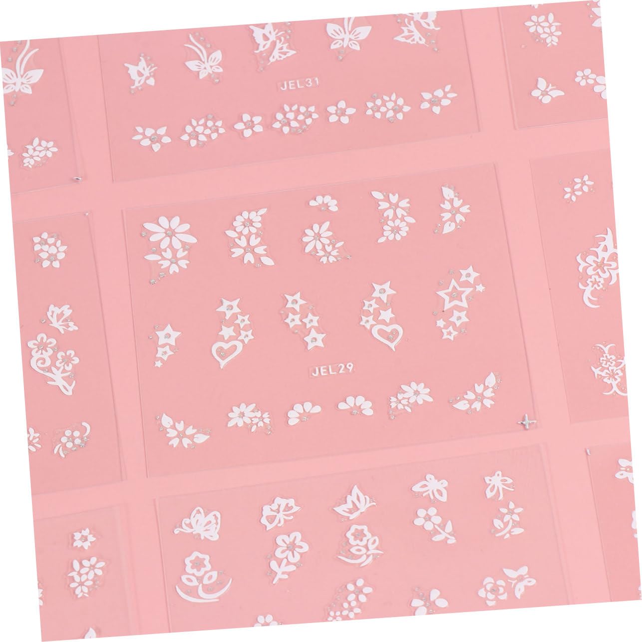 PACKOVE 3 Set Adesivi Per Unghie Creative Diy Decorazioni Nail Art Colorati Autoadesivi Per Manicure Per Donne E Ragazze 50 Pezzi*3