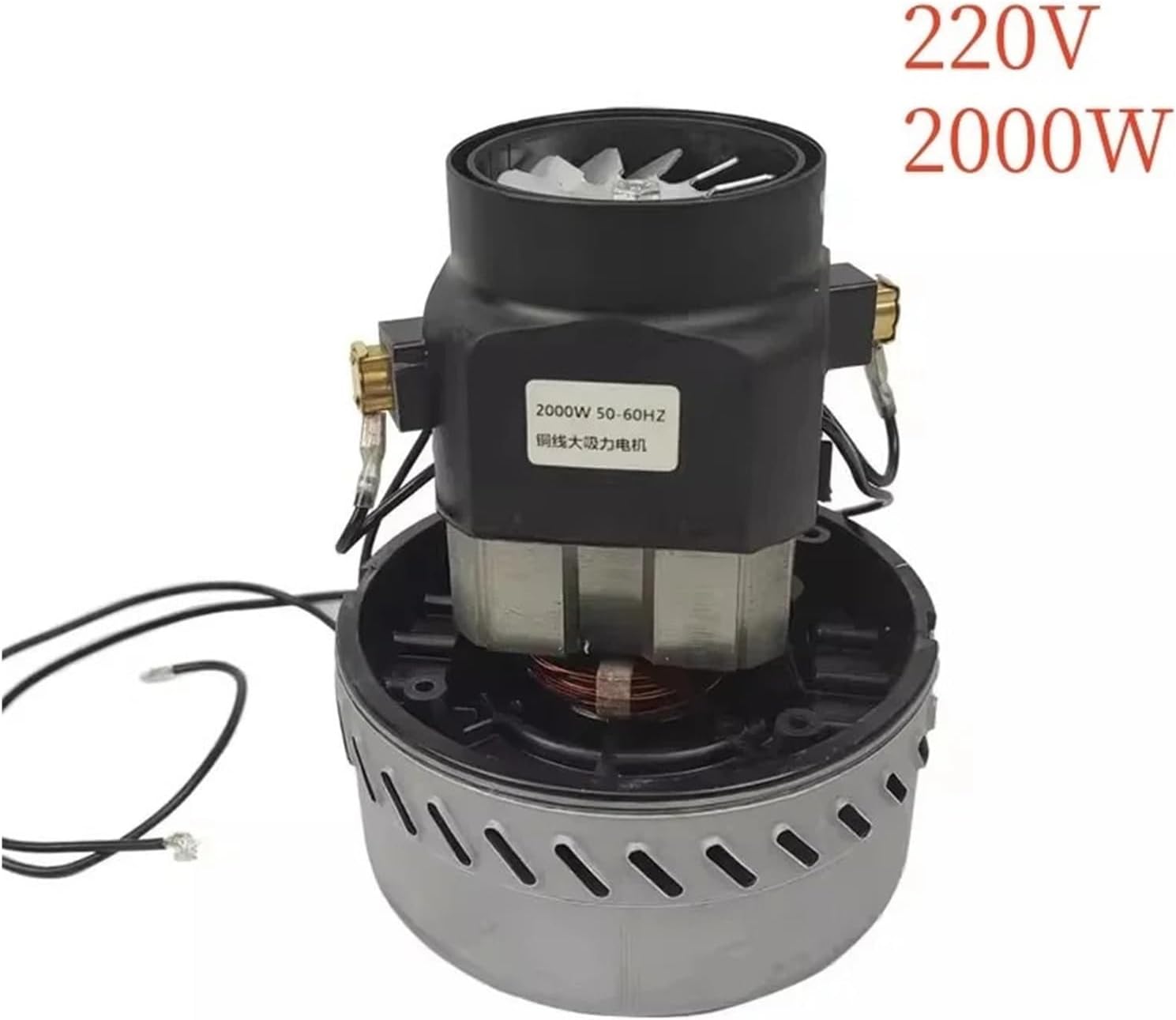 220V 2000W for Industrial Vacuum Cleaner Motor Large Power Copper Wire Parts Wet Dry Suction Fan motor Accessories