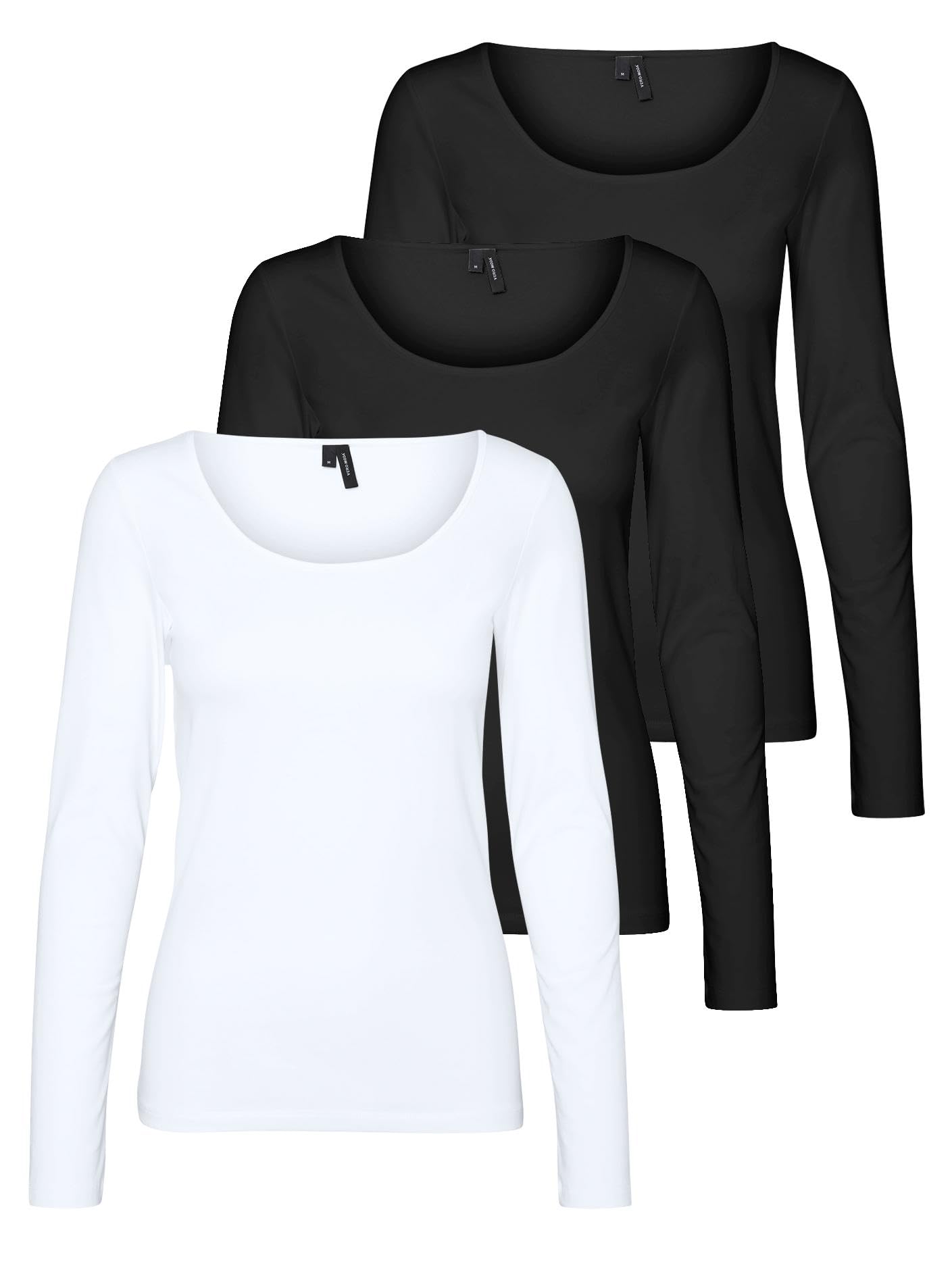 Vero Moda Vmmaxi My LS Soft Uneck Ga Noos Maglia a Maniche Lunghe Donna (Pacco da 1)
