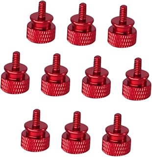 DECHOUS 10PCS Chassis Thumb Screws Computer Case Thumbscrew Knurled Thumbscrews Practical Screw Computer Case Screws computer screws Computer Part Accessories aluminum alloy by hand