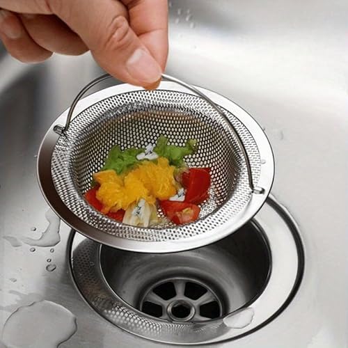 2/3pcs Stainless Steel Drain Plug - Hair Catcher with Anti-Slip Handles - Shower and Sink Filters - Easily Prevents Clogging and Blocking - Durable and Rustproof for Kitchen and Bathroom