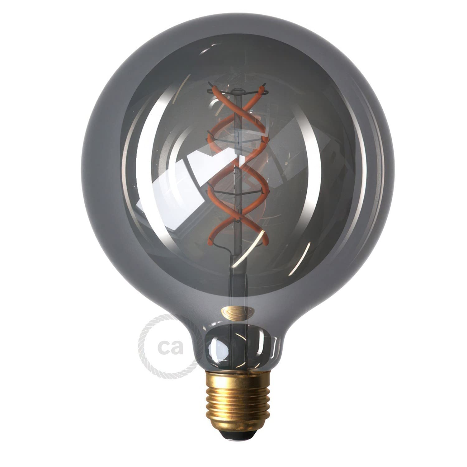 creative cables EIVA Elegante hanglamp voor buiten met lampenkap, 5 m textielkabel, rozet van siliconen en lampfitting, IP65 waterdicht, met lampen, wit