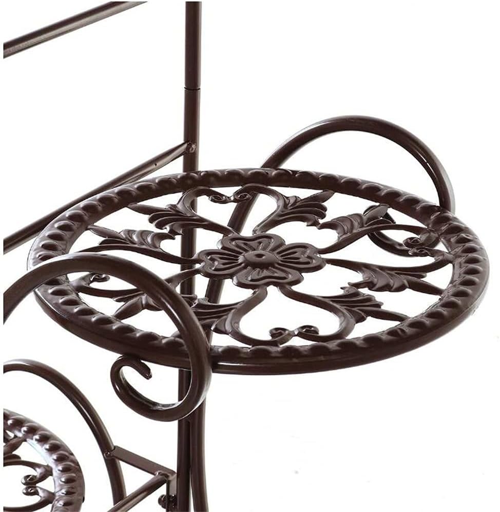 4 Tiers Plant Stand Multi Shelves Bonsai Display Shelf Yard Garden Patio Balcony(E)