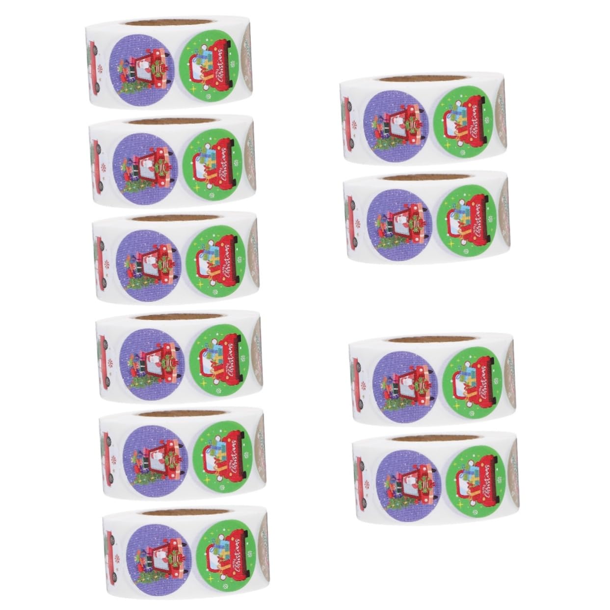 Lurrose 15rollen Weihnachtsaufkleber Für Geschenkverpackungen Selbstklebende Dekorationsetiketten Für Karten Umschläge Und Boxen Für Feiertagsgeschenke Und Party-Dekoration