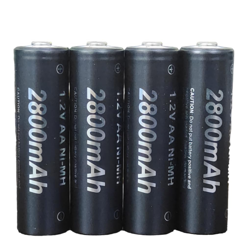 Simpexs 2800mAh High Power Ni-MH AA Ready to Use Rechargeable Battery with Quick Charging and Low Self Discharge, Can Charge up to 1000 Times (Black, 2800mAh-Pack of 4)-image-22