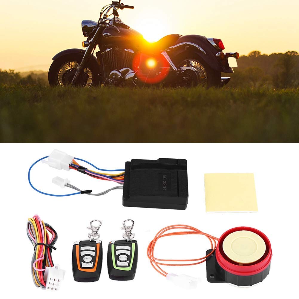Yctze Sistema di sicurezza antifurto sostituzione per moto, sistema di allarme antifurto sostituzione per moto ABS Telecomando 125 db per allarme moto antifurto sonoro alarma moto con mando allarme mo