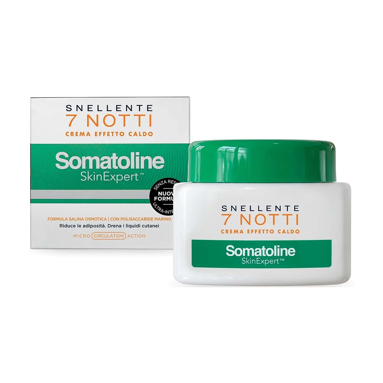 Somatoline SkinExpert, 7 Notti Crema Effetto Caldo, Trattamento Corpo Anticellulite, Ultra Intensivo con Estratto di Alga Rossa, 400ml | Crema Anticellulite Corpo A Effetto Caldo - Riduce Le Adiposità E Drena I Liquidi Cutanei - Trattamento Notte