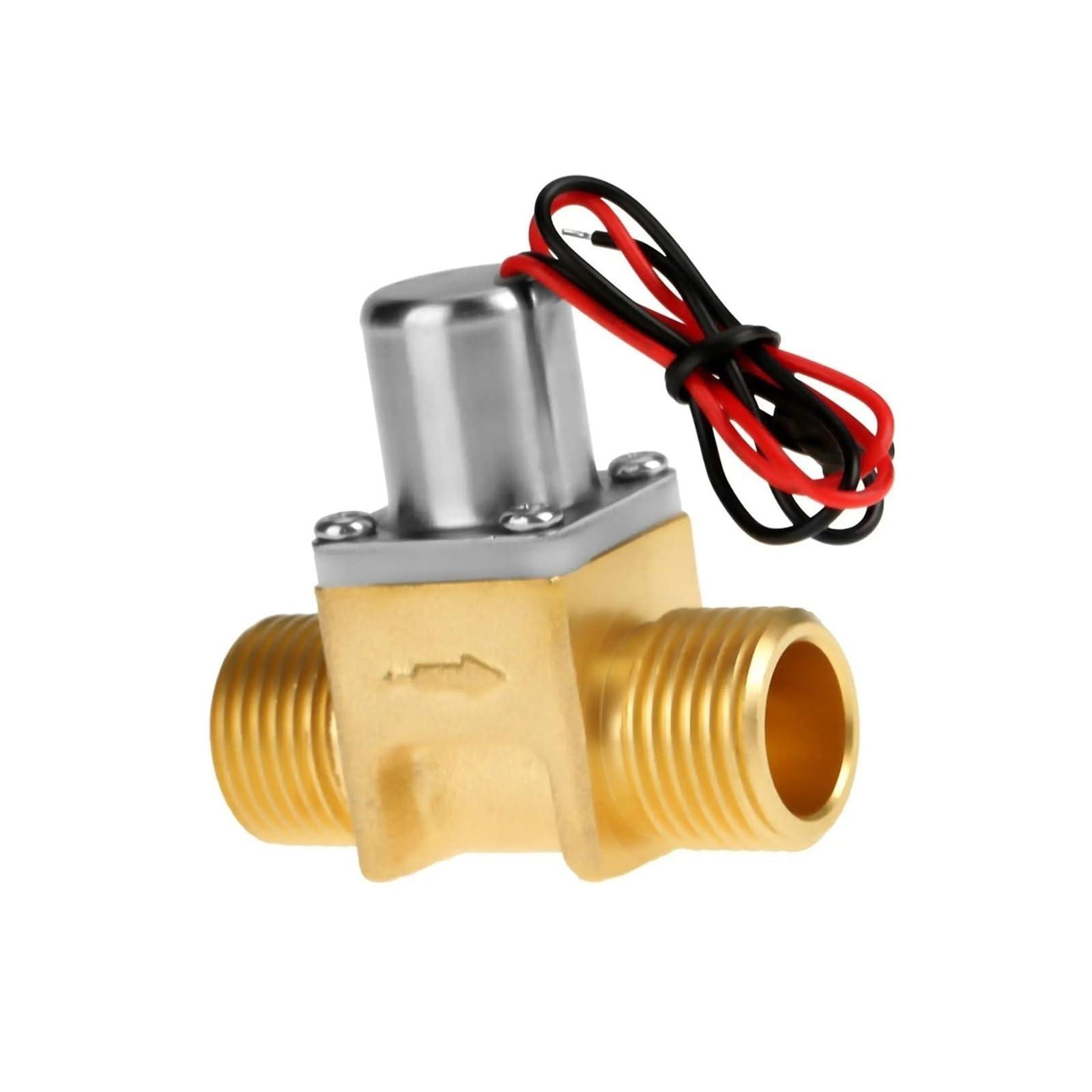 Fluxómetro manual para inodoro Válvula Electromagnética De Impulsos Agua 1/2" Y 4,5 V CC For Descarga Inodoro