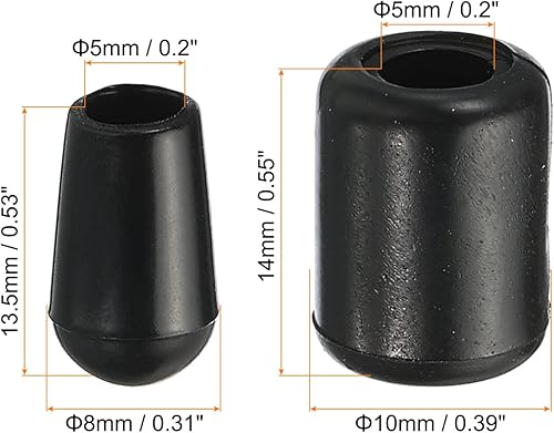 Miniatura 9 de PATIKIL Pies de estante para fregadero de cocina, 1 juego20 pies protectores de fregadero de plástico con 20 protectores de 0.197in de diámetro