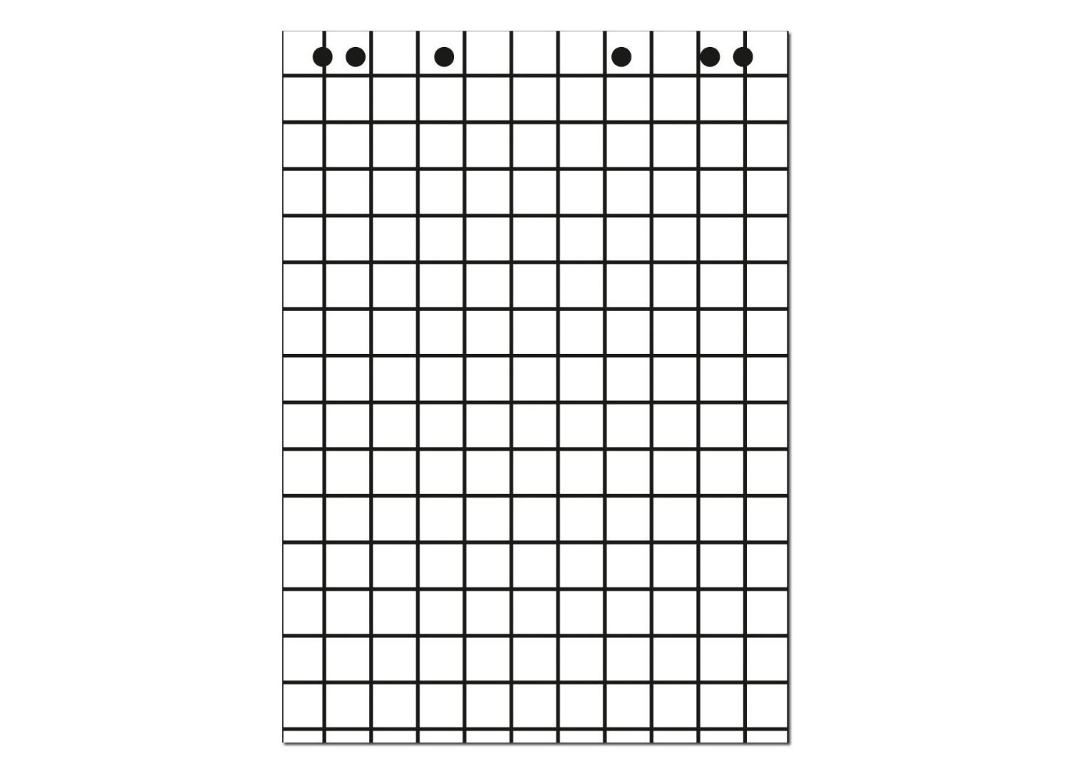Landre 100050592 Flip-Chart-Blöcke, Vollformat 68 x 99 cm, 20 Blatt, 80 g/qm, 5 Stück (Holzfreies Papier, Gerollt / 2er Pack)