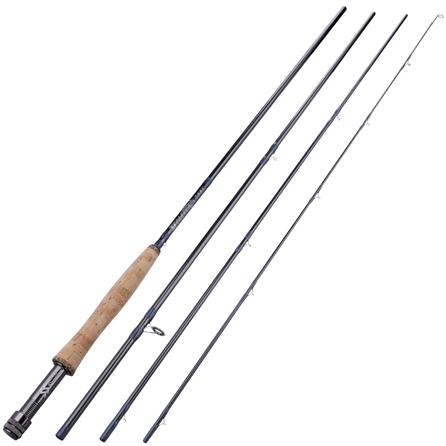Best Salmon Fishing Rod – YNWDBY Fishing Pole Ultralight Fly Fishing Rods Sections Fast ...