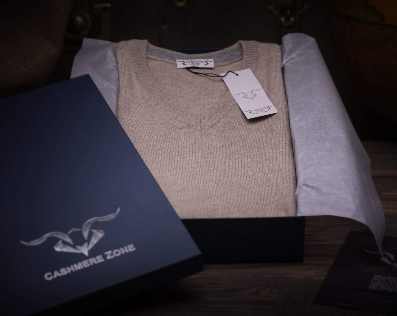 Dolcevita Maglione Uomo 30% Puro Cashmere 70% Pura Lana Made in Italy Pull Manica Lunga Morbido Soffice e Caldo