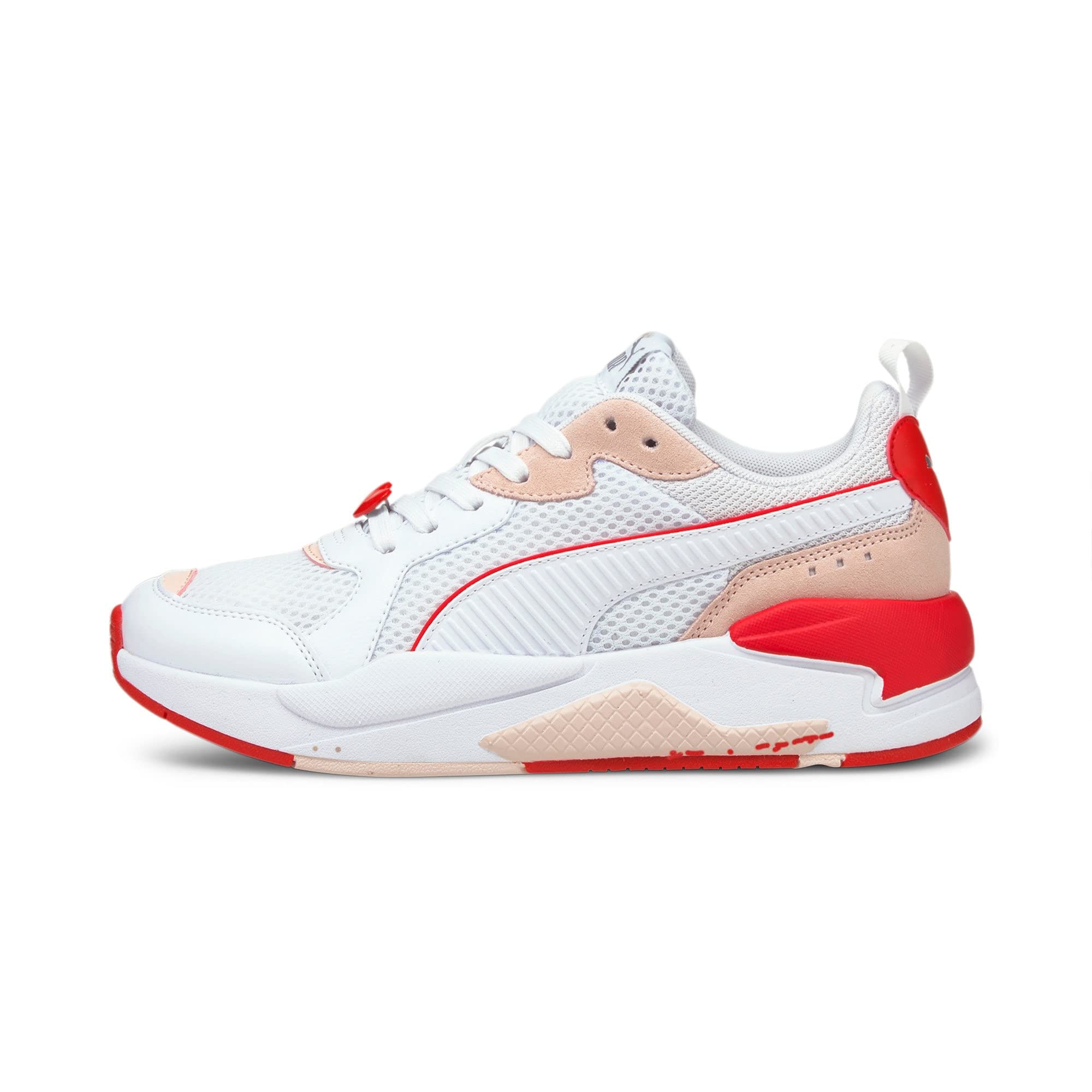 PUMA X-Ray Game Valentines Womens Shoes White-Cloud Pink-Poppy Red Sneaker (36885701) (B088RJG3BB) Amazon Price History, Amazon Price Tracker