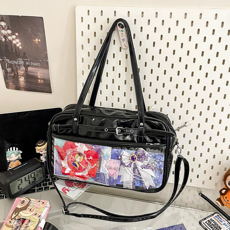 Image of TTCAYU Ita Bag Crossbody kawaii Pin Display Bag with Insert Ita Messenger Bags Japanese Handbag Shoulder JK Purse for Girl