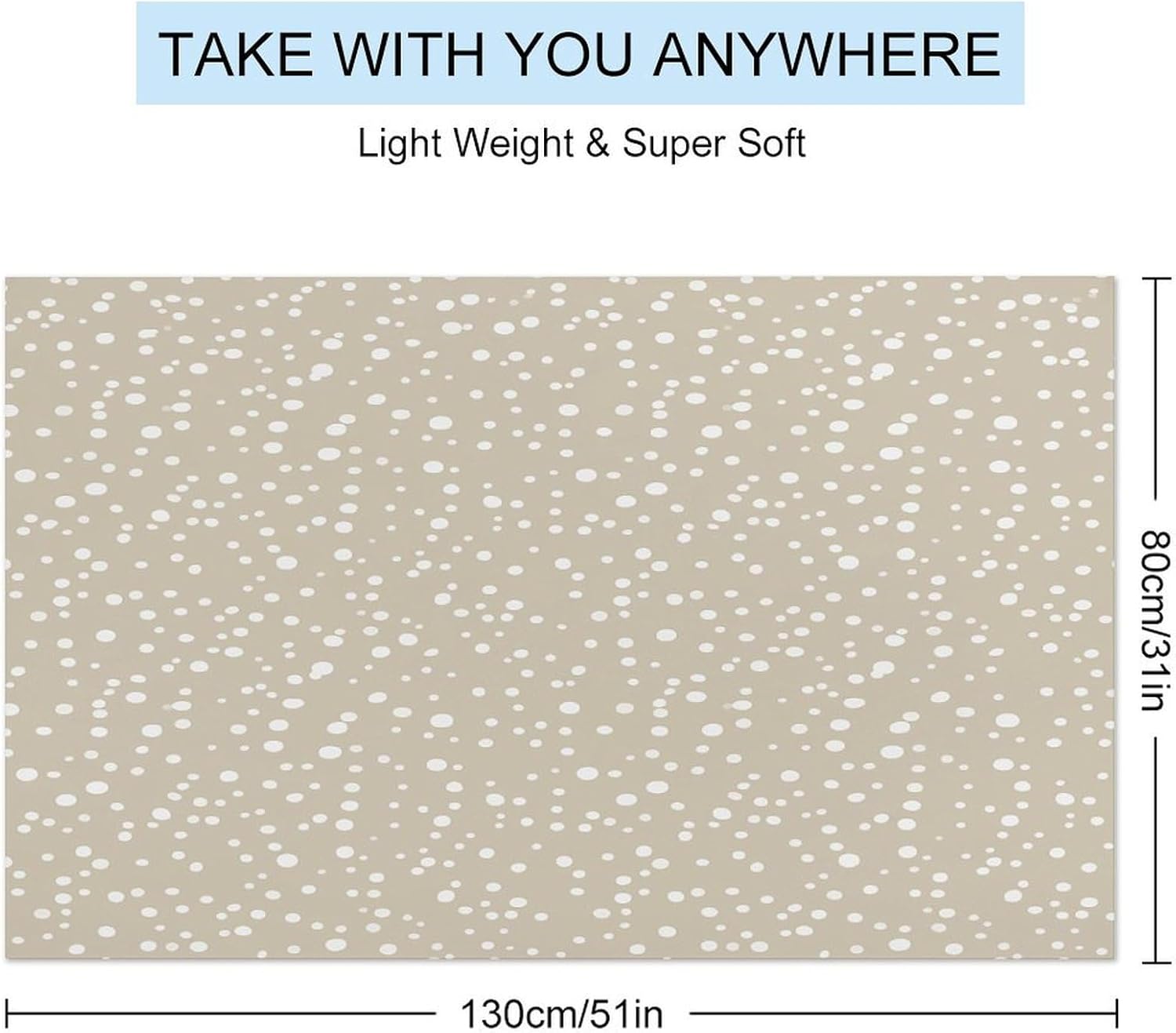 Swimming Towel, Seamless Dot Pattern Printed Fashion Towel,Portable Towel,Durable Towel