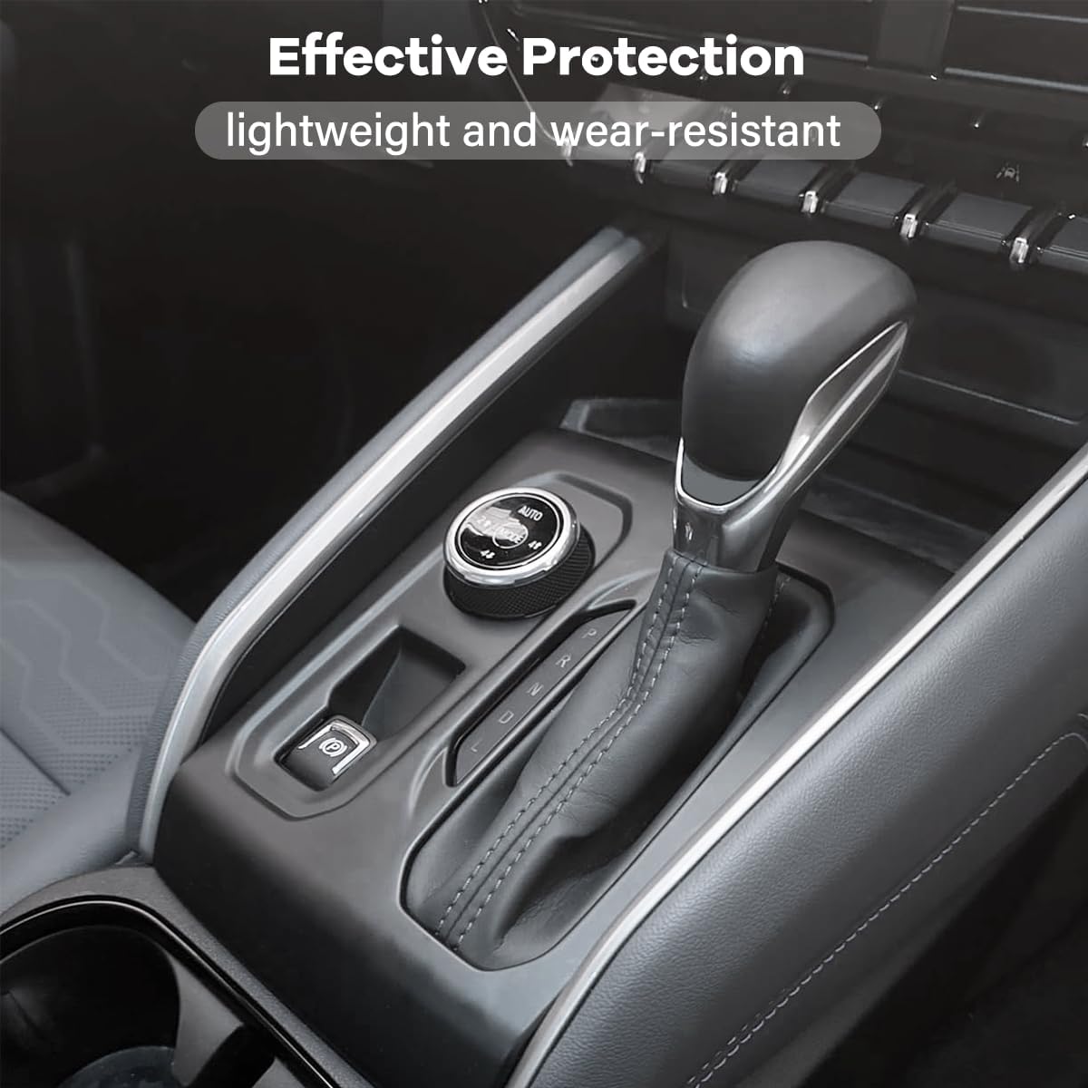 Center Console Gear Shift Panel Cover Trim Compatible with Chevy Colorado/GMC Canyon 2023-2025 Accessories, Not for 2WD - Matte Black