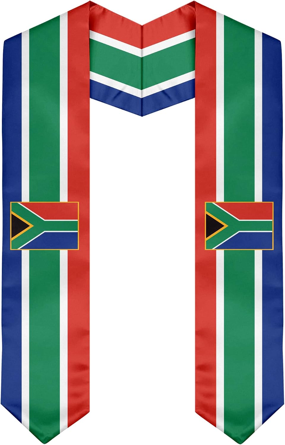 National Flag Graduation Stole Scarf Study Abroad Students Graduation V Shape Stole 5X72 Inch