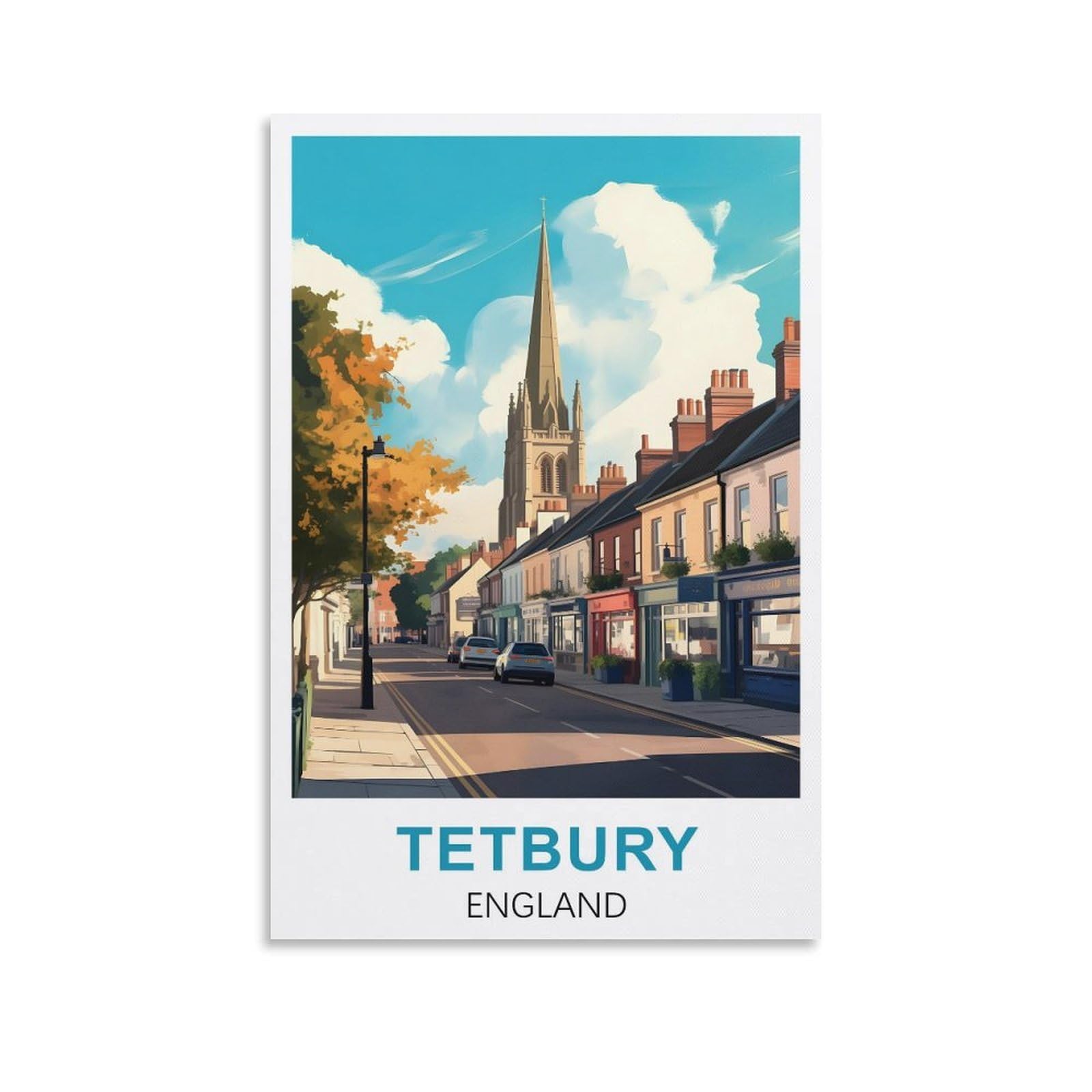 Ezmlfa S257 Diamond Painting Kits For Adults,Tetbury England 5D Diamond Painting Kit For Adults Beginners, Diy Full Round Drill Gem Art Kits For Home 40X40cm