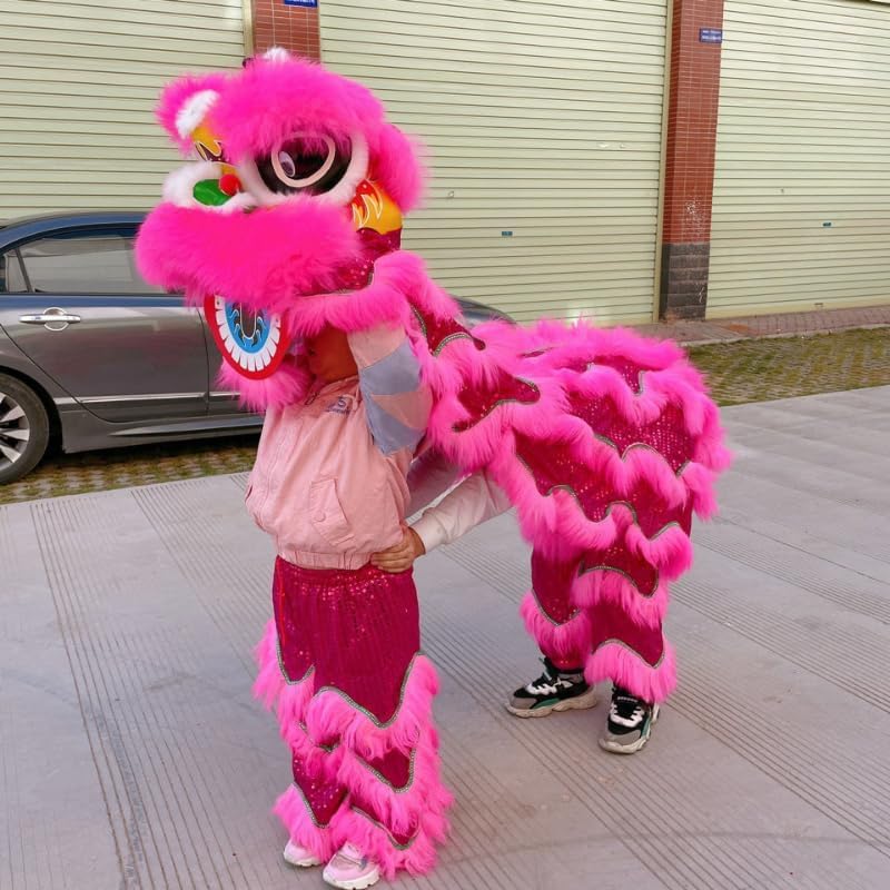 Amazon.com: 9 Inch Chinese Lion Dance Wool Chinese Dragon Dance